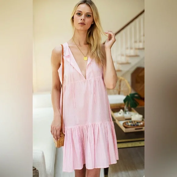 EMERSON FRY INDIA COLLECTION SLEEVELESS ISLA DRESS IN BALLET LUREX SIZE M/L - Picture 3 of 7